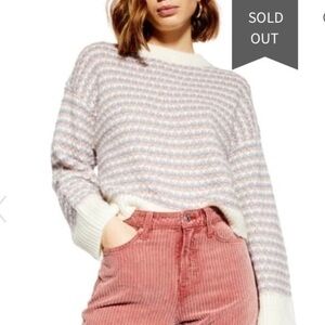 New Topshop | Cotton Candy Crew Neck Sweater